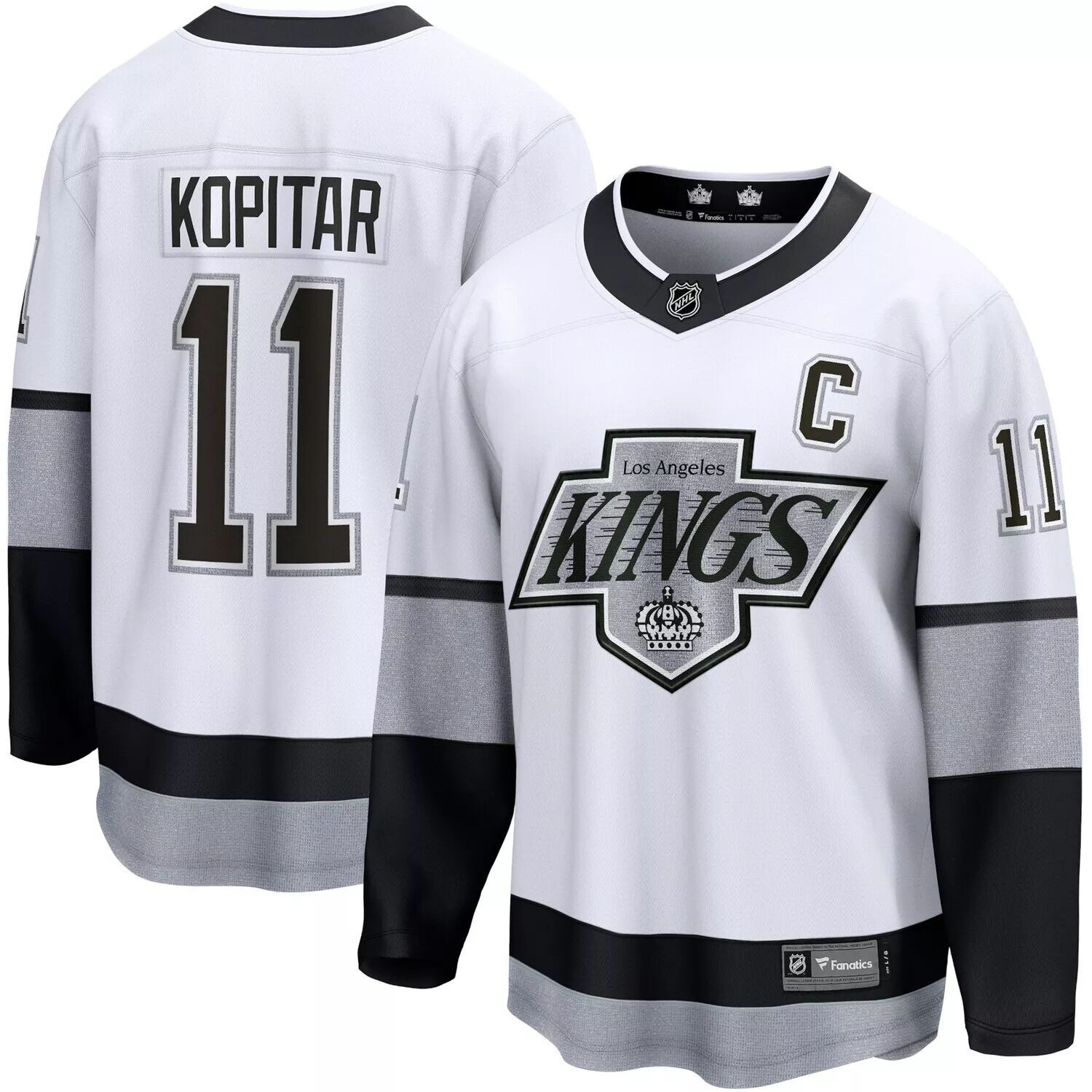 Мужская белая футболка с логотипом Anze Kopitar Los Angeles Kings, альтернативный премьер-министр отколовшегося игрока Fanatics, Белый
Мужская белая футболка с логотипом Anze Kopitar Los Angeles Kings, альтернативный премьер-министр отколовшегося игрока Fanatics, Белый