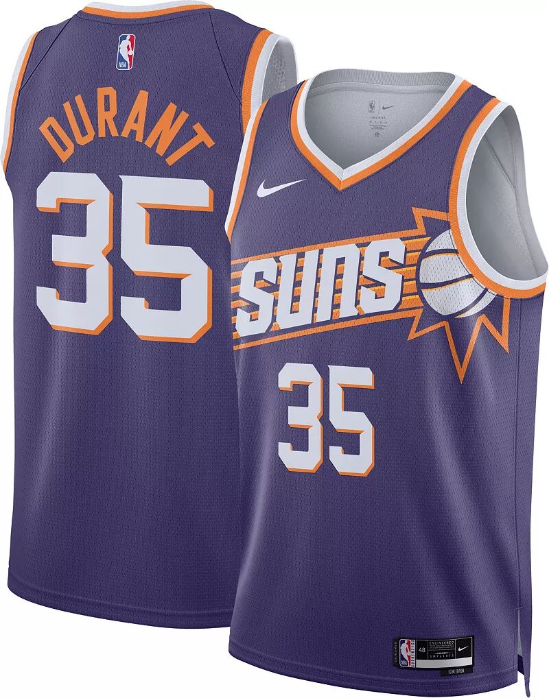 

Мужское джерси Nike Phoenix Suns Kevin Durant #35 Purple Swingman Icon