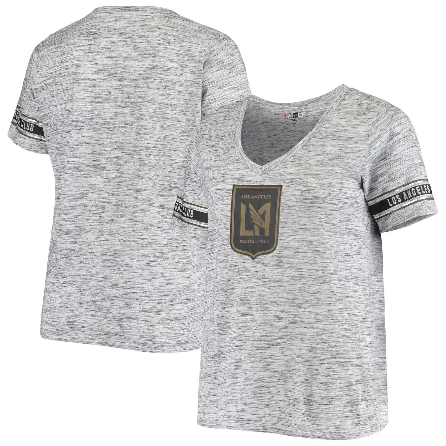 Женская серая футболка 5th & Ocean by New Era Heathered LAFC с логотипом Space Dye и v-образным вырезом New Era, Серый
Женская серая футболка 5th & Ocean by New Era Heathered LAFC с логотипом Space Dye и v-образным вырезом New Era, Серый