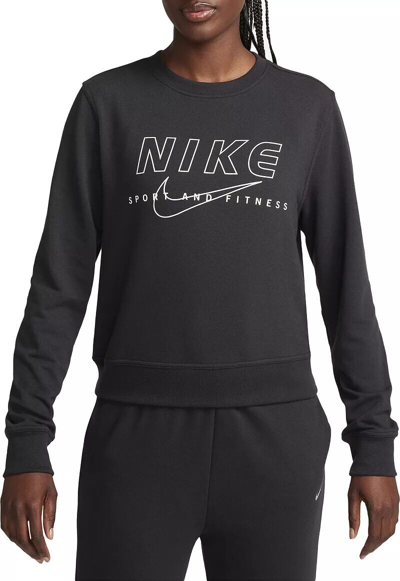 Женская толстовка с круглым вырезом Nike Dri-FIT One с графическим рисунком, черный
Женская толстовка с круглым вырезом Nike Dri-FIT One с графическим рисунком, черный