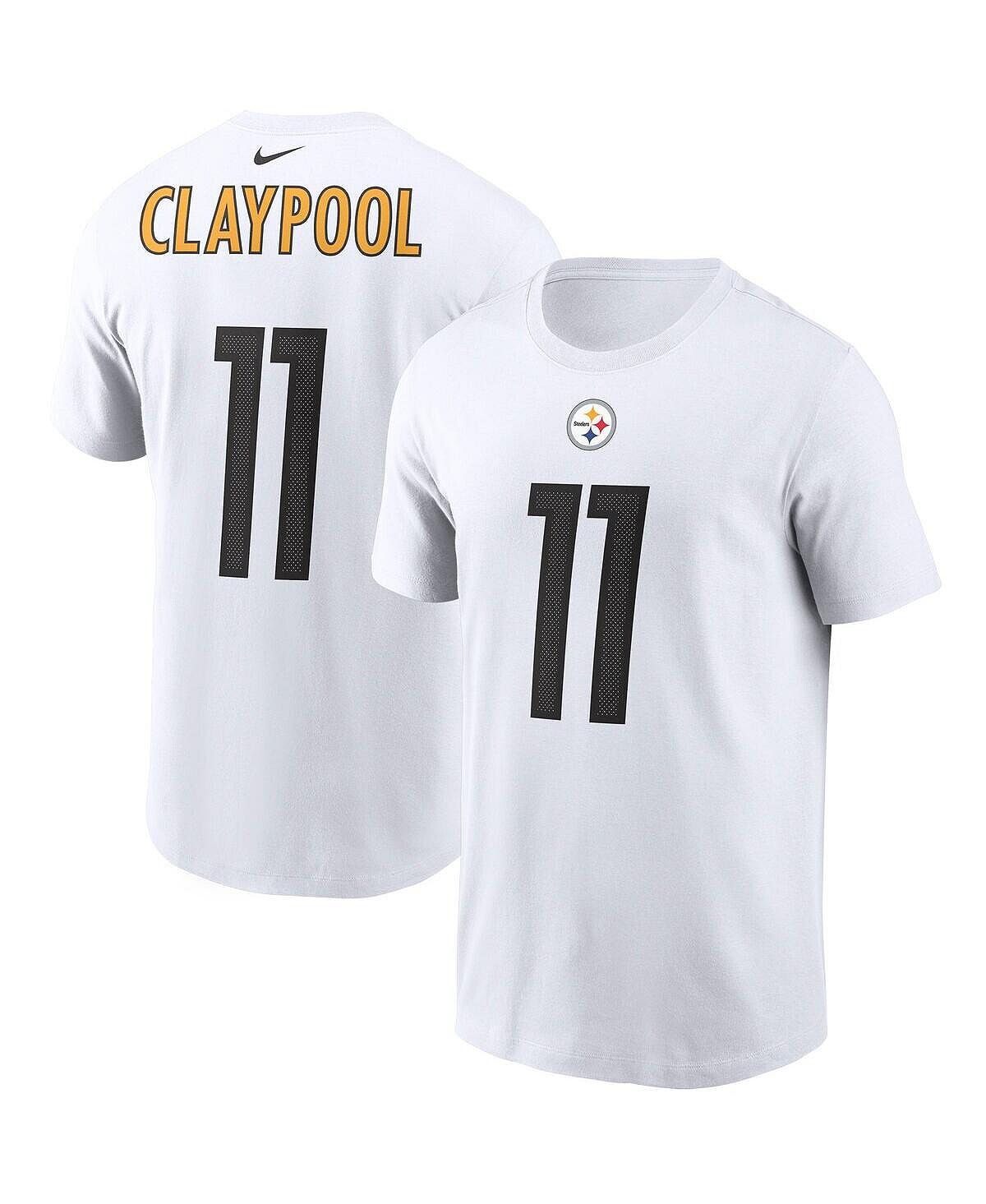 Мужская футболка chase claypool white pittsburgh steelers с именем и номером игрока Nike, белый
Мужская футболка chase claypool white pittsburgh steelers с именем и номером игрока Nike, белый