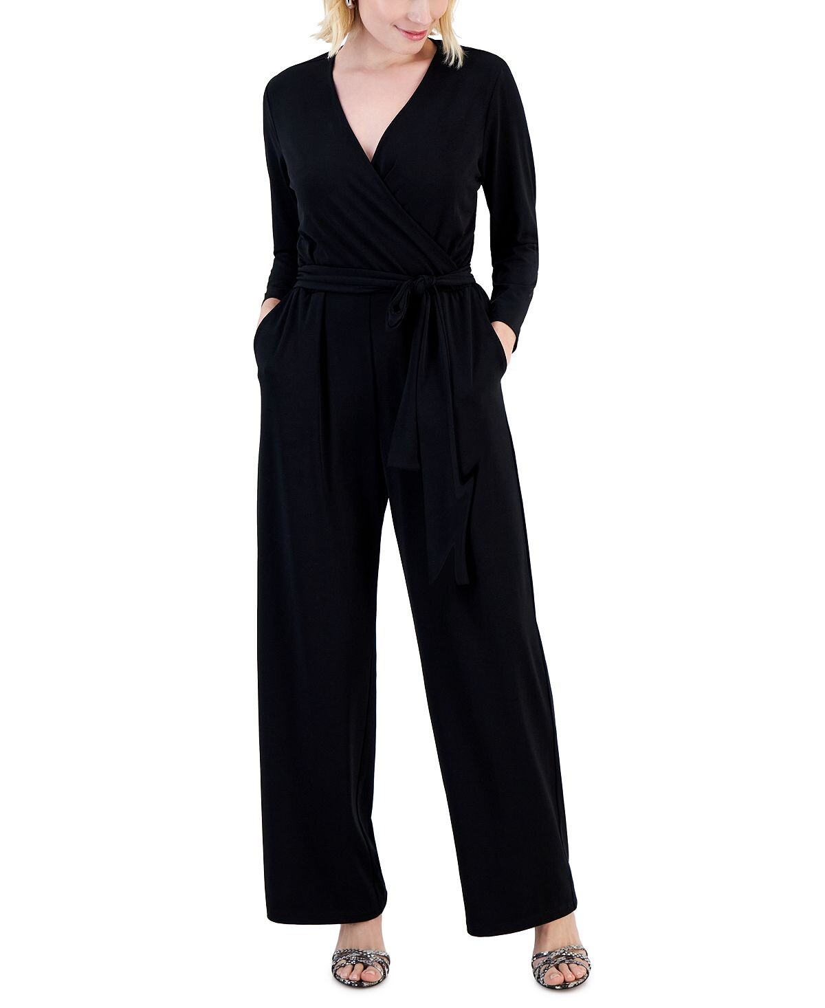 Широкий комбинезон petite surplice с завязками на талии, созданный для macy's Alfani, мульти
Широкий комбинезон petite surplice с завязками на талии, созданный для macy's Alfani, мульти
