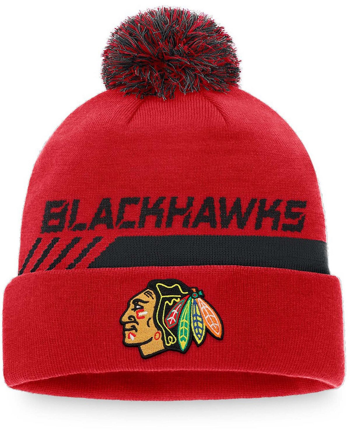 Мужская фирменная красная/черная шапка Fanatics Chicago Blackhawks Authentic Pro Team с помпоном в раздевалке и манжетами Lids
Мужская фирменная красная/черная шапка Fanatics Chicago Blackhawks Authentic Pro Team с помпоном в раздевалке и манжетами Lids