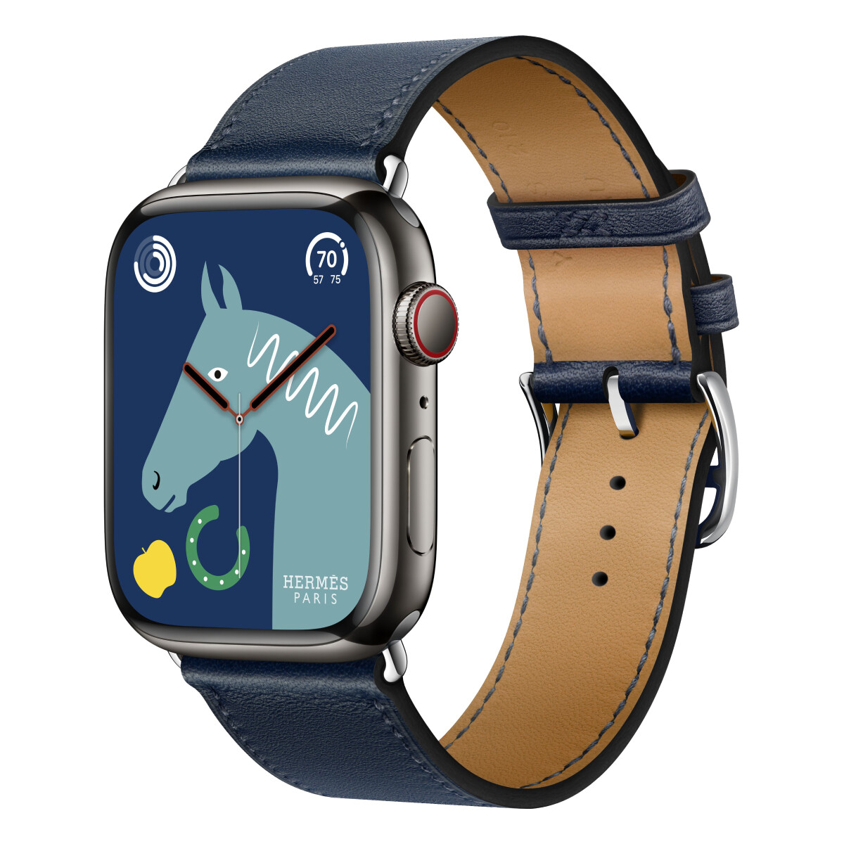 Умные часы Apple Watch Series 8 Hermes (GPS + Cellular), 45мм, Space black/Navy
Умные часы Apple Watch Series 8 Hermes (GPS + Cellular), 45мм, Space black/Navy