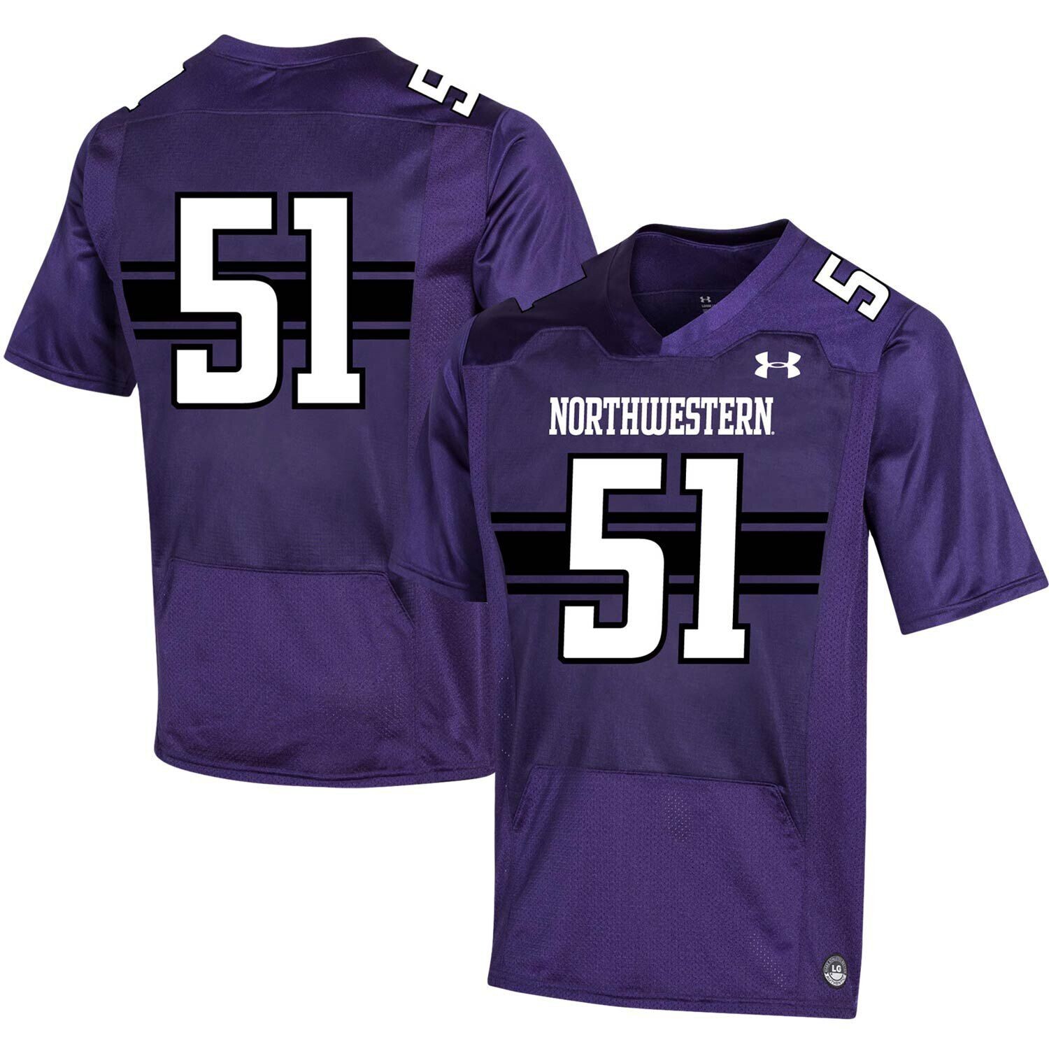 Мужская фиолетовая футболка Northwestern Wildcats № 51, реплика футбольного джерси Under Armour, Фиолетовый
Мужская фиолетовая футболка Northwestern Wildcats № 51, реплика футбольного джерси Under Armour, Фиолетовый