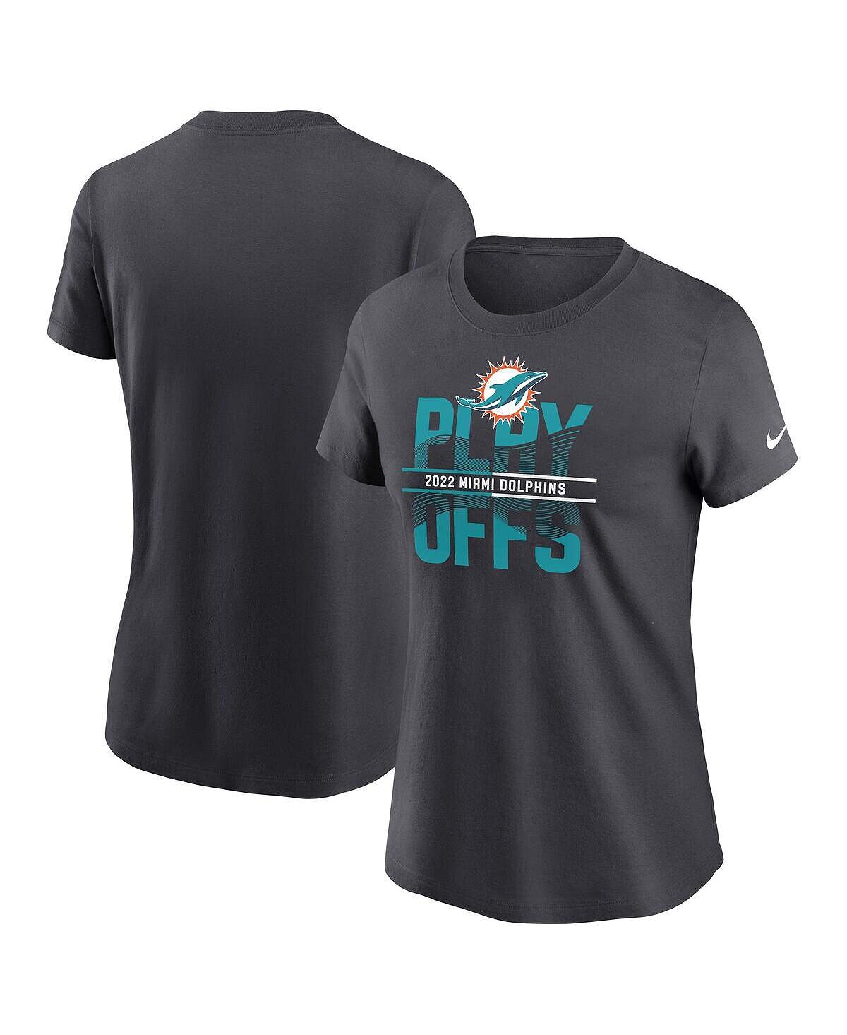 Женская антрацитовая футболка miami dolphins 2022 nfl playoffs iconic Nike, Серый
Женская антрацитовая футболка miami dolphins 2022 nfl playoffs iconic Nike, Серый