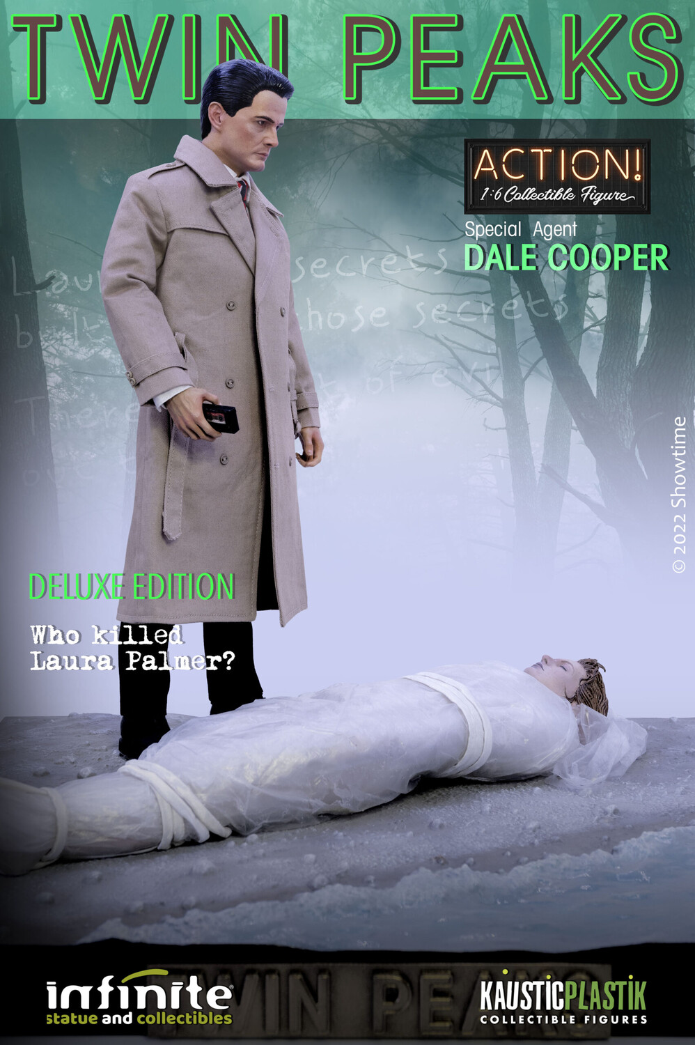 Фигурка Kaustic Plastik Special Agent Dale Cooper 1:6 Scale Action Deluxe Version, 30 см
Фигурка Kaustic Plastik Special Agent Dale Cooper 1:6 Scale Action Deluxe Version, 30 см