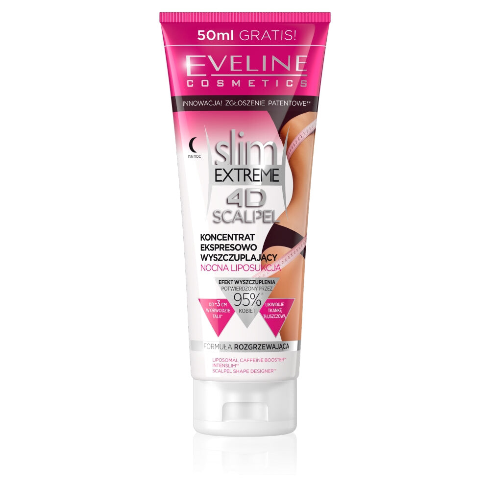 Eveline Cosmetics Slim Extreme 4D Скальпель экспресс-концентрат для похудения на ночь 250мл
Eveline Cosmetics Slim Extreme 4D Скальпель экспресс-концентрат для похудения на ночь 250мл