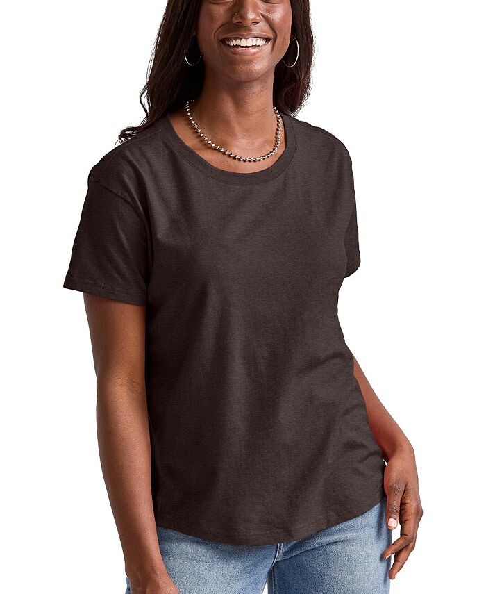 Женская свободная футболка Originals Triblend с короткими рукавами Hanes, коричневый
Женская свободная футболка Originals Triblend с короткими рукавами Hanes, коричневый