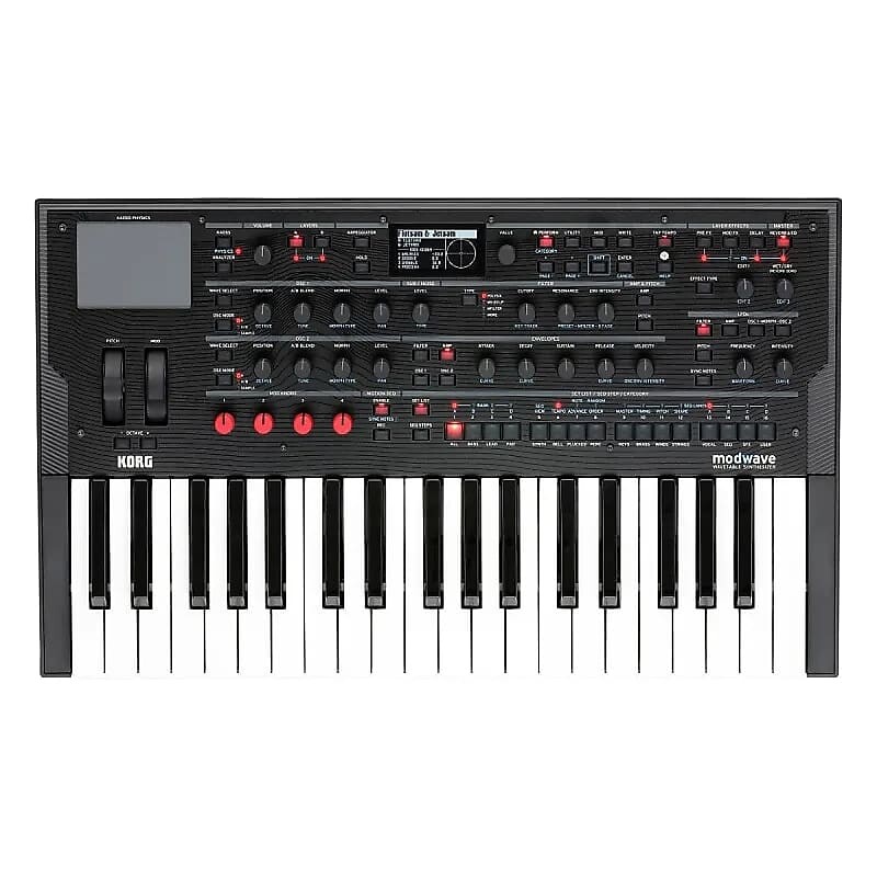 37-клавишная синтезаторная клавиатура Korg Modwave с 32 стереофоническими тембрами Modwave 37-Key Wavetable Synthesizer Keyboard w/ 32 Stereo Voices
37-клавишная синтезаторная клавиатура Korg Modwave с 32 стереофоническими тембрами Modwave 37-Key Wavetable Synthesizer Keyboard w/ 32 Stereo Voices