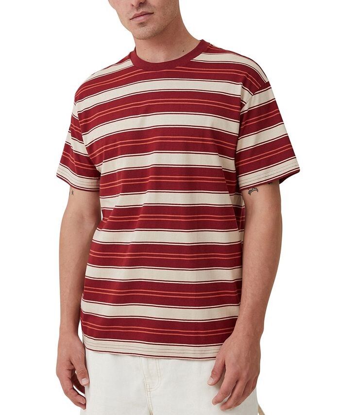Мужская футболка свободного кроя в полоску COTTON ON, цвет Crimson Everyday Stripe
Мужская футболка свободного кроя в полоску COTTON ON, цвет Crimson Everyday Stripe