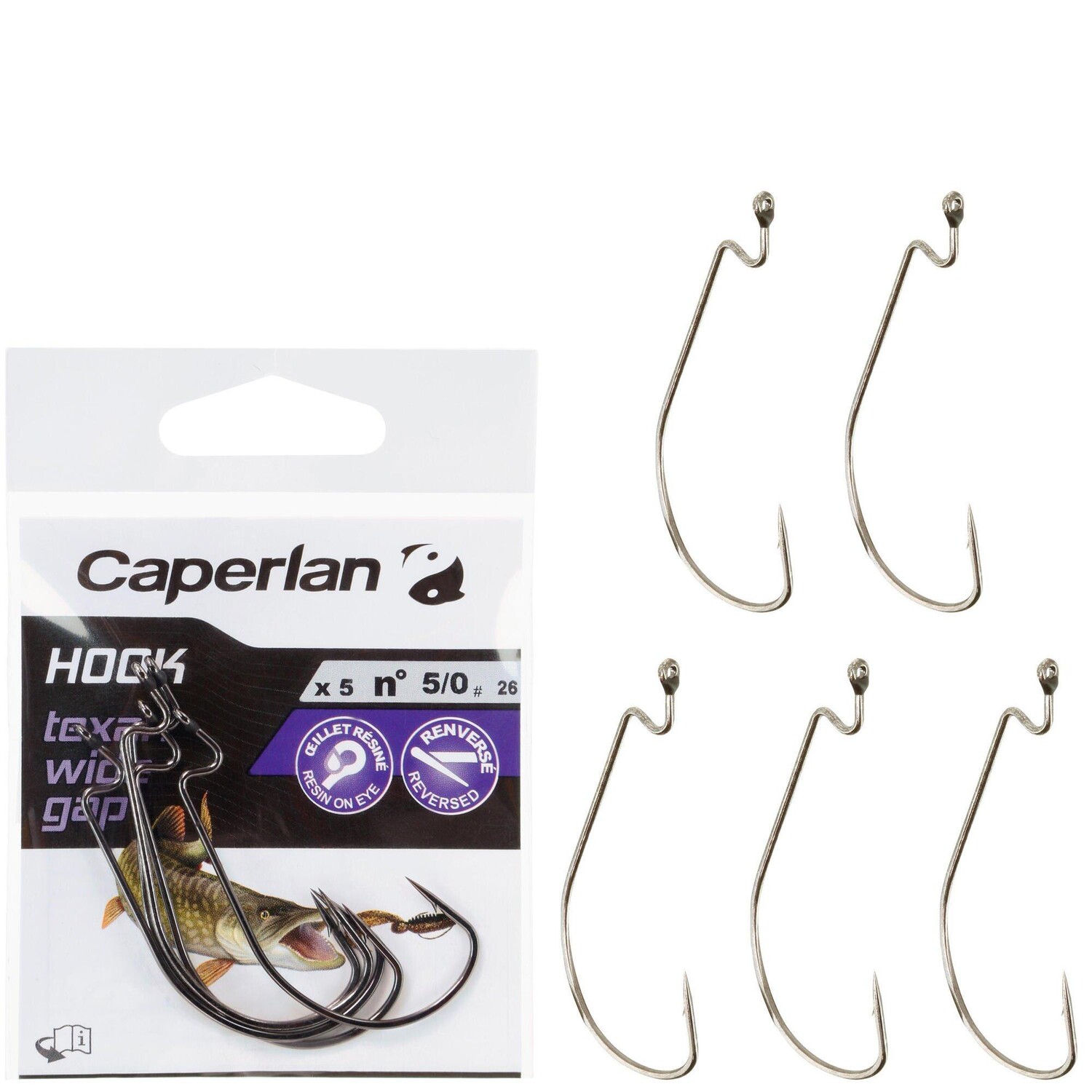 Decathlon Texan Hook Техасский рыболовный крючок с широким зазором 5/0 Caperlan, серебро
Decathlon Texan Hook Техасский рыболовный крючок с широким зазором 5/0 Caperlan, серебро