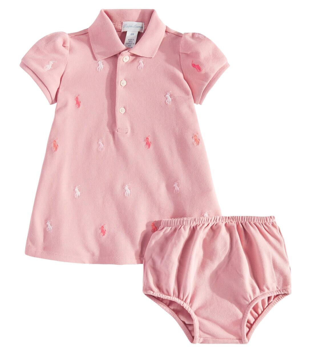 Комплект из хлопкового платья и панталон для младенца Polo Ralph Lauren Kids, цвет tickled pink
Комплект из хлопкового платья и панталон для младенца Polo Ralph Lauren Kids, цвет tickled pink