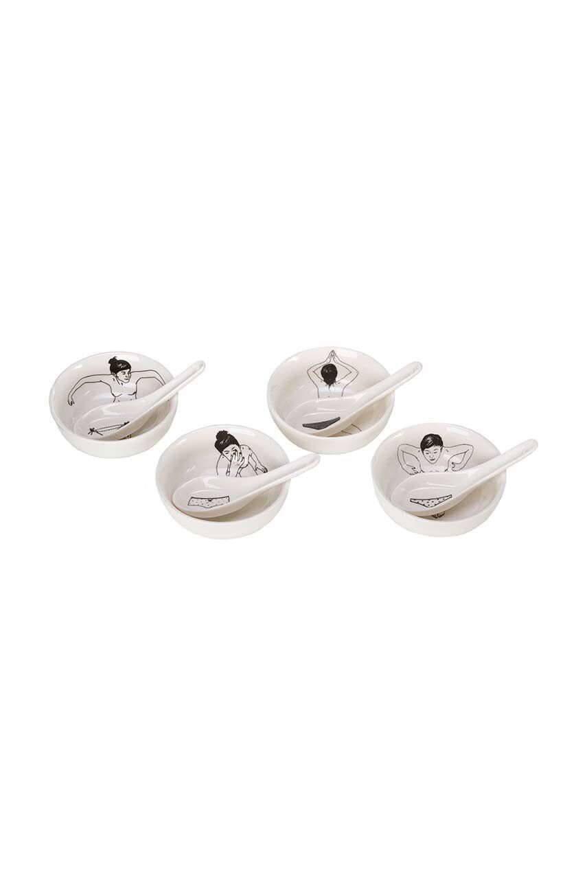 Pols Набор мисок Potten с ложками Undressed Bowls 200 мл, 4 шт Pols Potten, белый
Pols Набор мисок Potten с ложками Undressed Bowls 200 мл, 4 шт Pols Potten, белый