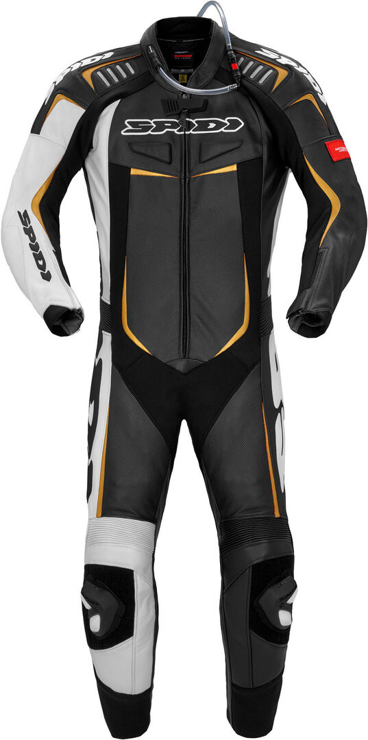 Spidi Track Wind Pro Один кусок мотоцикл кожаном костюме, черный/золотистый
Spidi Track Wind Pro Один кусок мотоцикл кожаном костюме, черный/золотистый