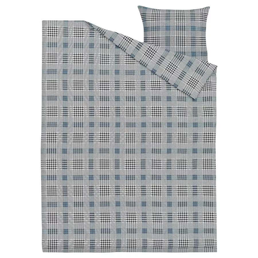 Комплект постельного белья Ikea Stavmal, 2 предмета, 155x220/80x80 см, синий/клетка
Комплект постельного белья Ikea Stavmal, 2 предмета, 155x220/80x80 см, синий/клетка