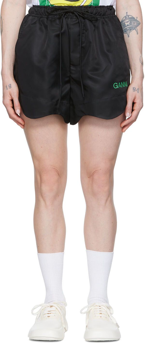 Эксклюзивные черные спортивные шорты SSENSE из переработанного нейлона GANNI, Черный
Эксклюзивные черные спортивные шорты SSENSE из переработанного нейлона GANNI, Черный