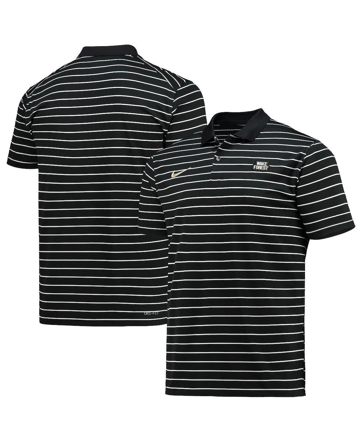 Мужская черная футболка-поло wake forest demon deacons victory stripe performance polo shirt Nike, черный
Мужская черная футболка-поло wake forest demon deacons victory stripe performance polo shirt Nike, черный