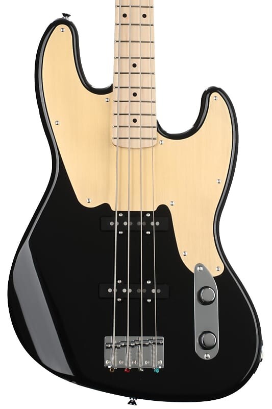 Squier Paranormal Jazz Bass '54 — черный с золотой анодированной накладкой 0377100506
Squier Paranormal Jazz Bass '54 — черный с золотой анодированной накладкой 0377100506