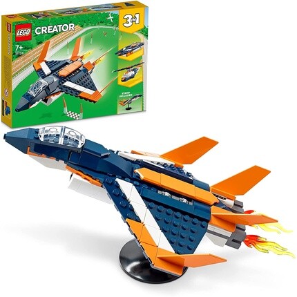 Конструктор Lego 31126 Creator 3 в 1 сверхзвуковой реактивный самолет-трансофрмер
Конструктор Lego 31126 Creator 3 в 1 сверхзвуковой реактивный самолет-трансофрмер
