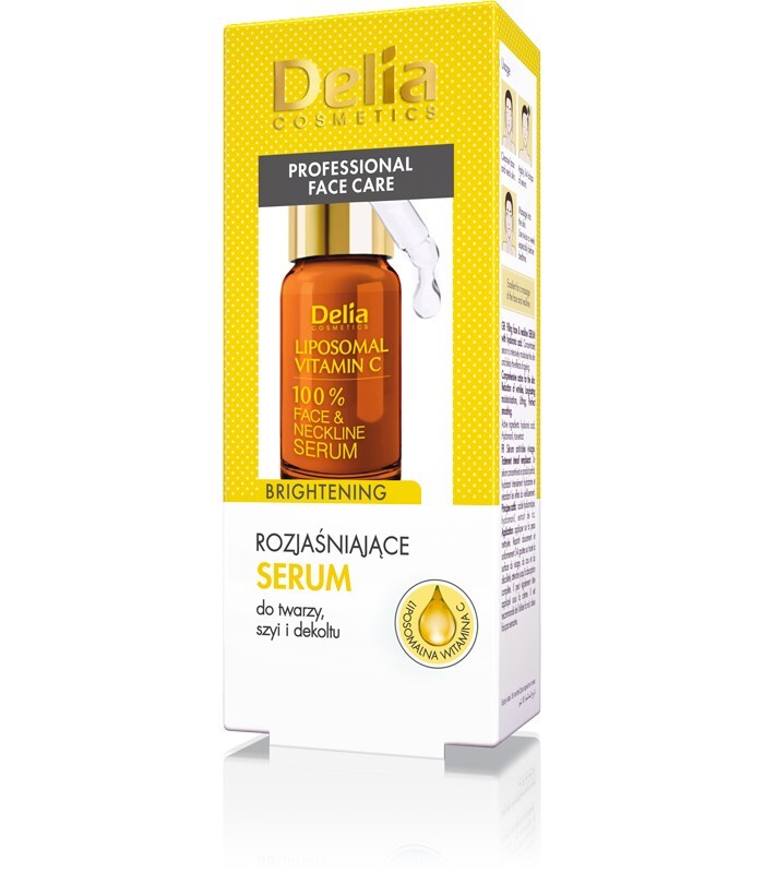 Delia Professional Face Care осветляющая сыворотка для лица, шеи и зоны декольте Витамин С 10мл
Delia Professional Face Care осветляющая сыворотка для лица, шеи и зоны декольте Витамин С 10мл