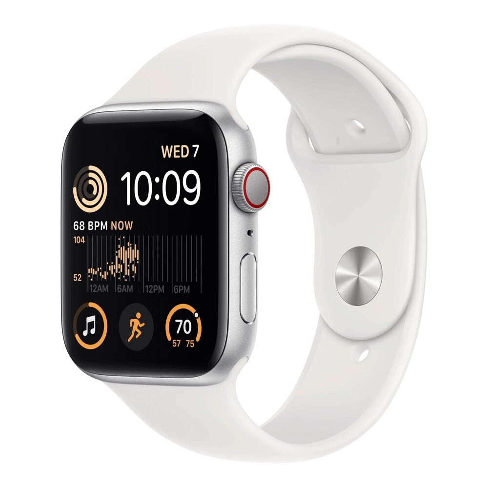 Умные часы Apple Watch Series SE Gen 2 (GPS + Cellular), 40 мм, серебристый/белый
Умные часы Apple Watch Series SE Gen 2 (GPS + Cellular), 40 мм, серебристый/белый