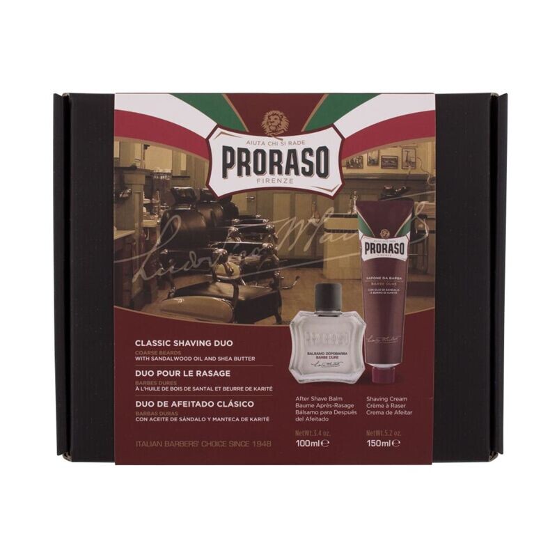Proraso Duo Pack Red Tube набор: крем для бритья, 150 мл + крем после бритья, 100 мл
Proraso Duo Pack Red Tube набор: крем для бритья, 150 мл + крем после бритья, 100 мл