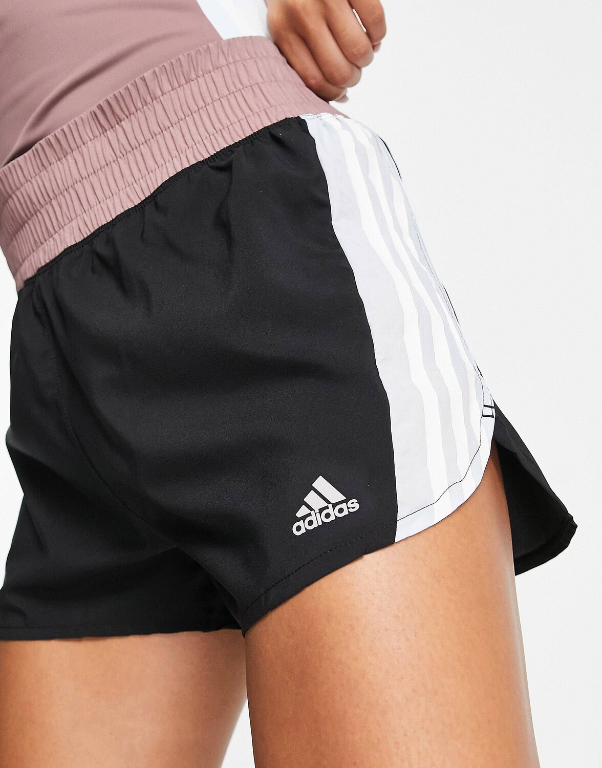 Черные, синие и бордовые шорты adidas Running с цветными блоками и 3 полосками с высокой талией, Черный
Черные, синие и бордовые шорты adidas Running с цветными блоками и 3 полосками с высокой талией, Черный