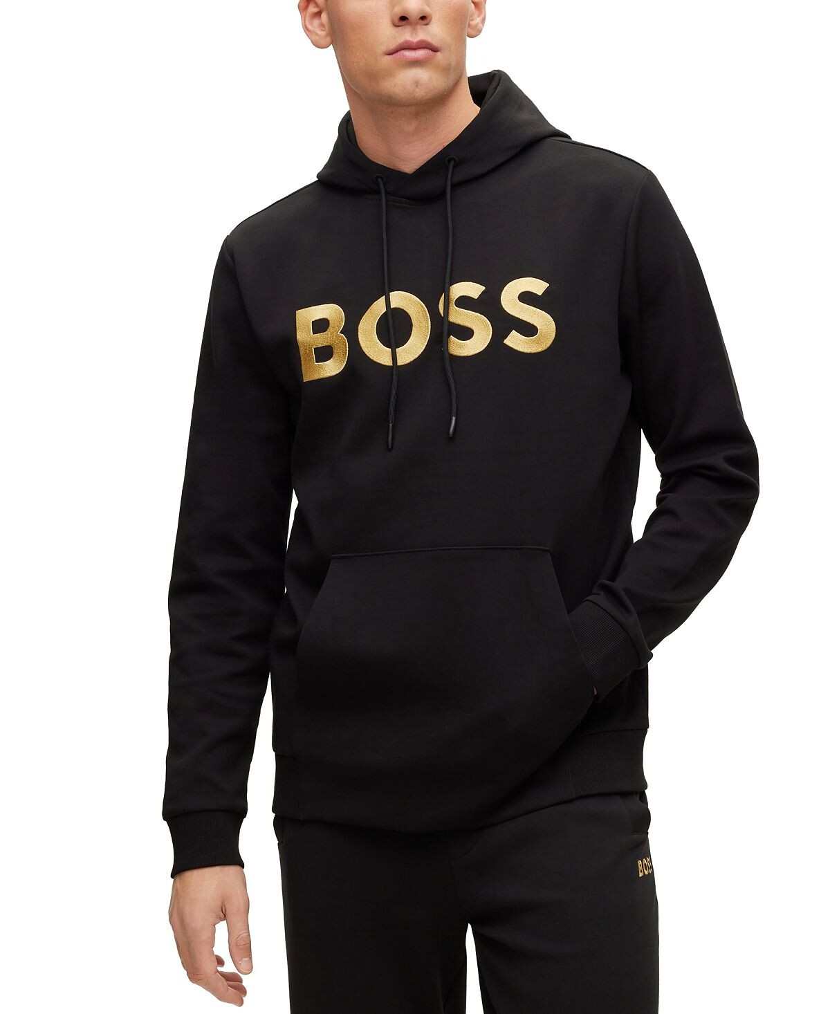 Мужская худи свободного кроя с контрастным логотипом boss из смеси хлопка Hugo Boss, черный
Мужская худи свободного кроя с контрастным логотипом boss из смеси хлопка Hugo Boss, черный