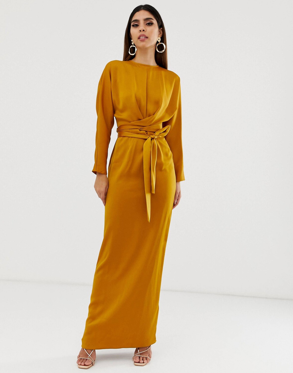 Горчичное атласное платье макси с рукавом "летучая мышь" ASOS DESIGN, Желтый
Горчичное атласное платье макси с рукавом "летучая мышь" ASOS DESIGN, Желтый