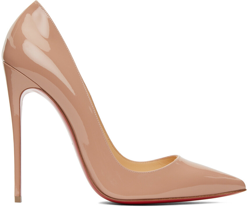 Бежевые лакированные туфли на каблуке So Kate 120 Christian Louboutin, Бежевый
Бежевые лакированные туфли на каблуке So Kate 120 Christian Louboutin, Бежевый