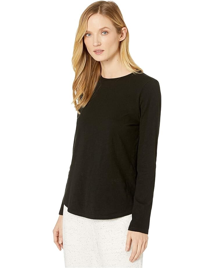 Топ Eileen Fisher Slubby Organic Cotton Jersey Round Neck Long Sleeve Top, черный
Топ Eileen Fisher Slubby Organic Cotton Jersey Round Neck Long Sleeve Top, черный