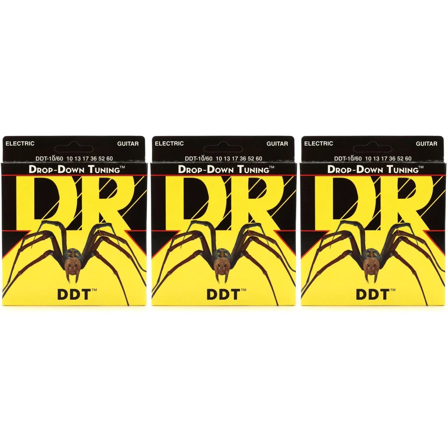 DR Strings DDT-10/60 Струны для электрогитары из никелированной стали с раскрывающейся настройкой — .010-.060 Big Heavyer (3 шт.)
DR Strings DDT-10/60 Струны для электрогитары из никелированной стали с раскрывающейся настройкой — .010-.060 Big Heavyer (3 шт.)