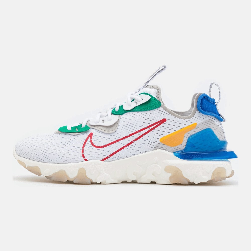 Кроссовки Nike Sportswear React Vision, white/university red/sail/game royal/light iron ore/university gold
Кроссовки Nike Sportswear React Vision, white/university red/sail/game royal/light iron ore/university gold