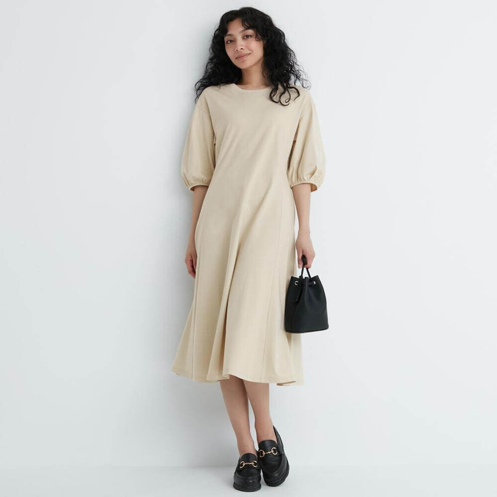 Хлопковое платье Uniqlo Waist Lantern Sleeve For Commuting And Leisure, светло-бежевый
Хлопковое платье Uniqlo Waist Lantern Sleeve For Commuting And Leisure, светло-бежевый