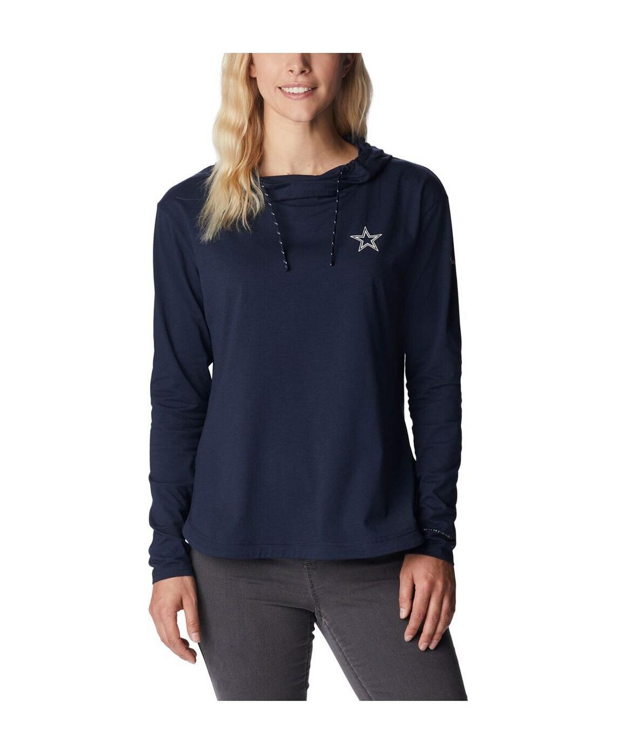Женский темно-синий пуловер с капюшоном Dallas Cowboys Sun Trek Omni-Shade Omni-Wick Tri-Blend Columbia, темно-синий
Женский темно-синий пуловер с капюшоном Dallas Cowboys Sun Trek Omni-Shade Omni-Wick Tri-Blend Columbia, темно-синий
