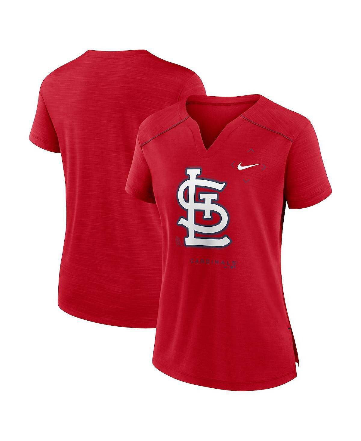Красная женская футболка свободного кроя St. Louis Cardinals Pure Pride Performance с вырезом в горловине Nike, красный
Красная женская футболка свободного кроя St. Louis Cardinals Pure Pride Performance с вырезом в горловине Nike, красный