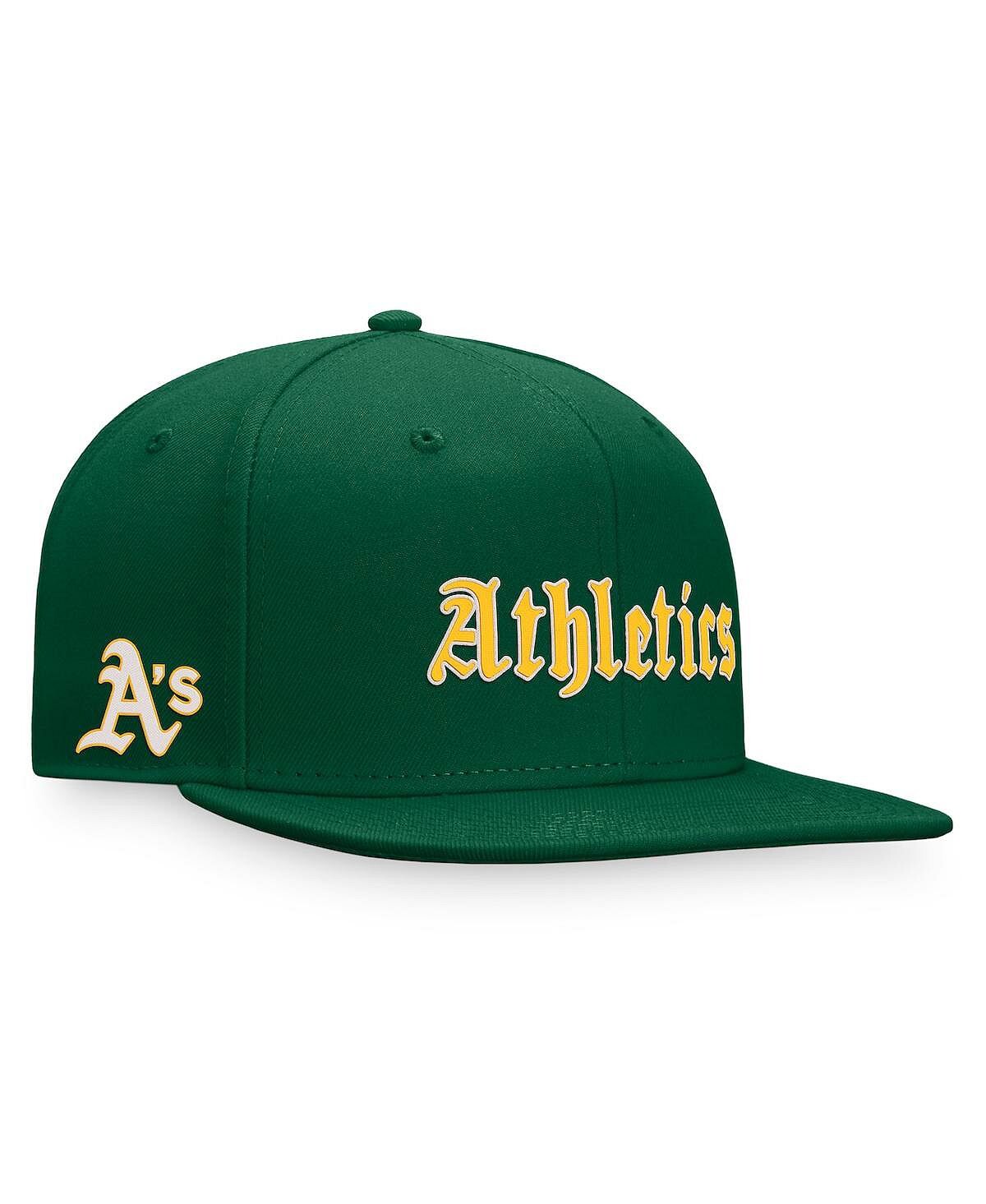 Мужская зеленая фирменная шляпа Oakland Athletics с готическим шрифтом и приталенной шляпой Fanatics
Мужская зеленая фирменная шляпа Oakland Athletics с готическим шрифтом и приталенной шляпой Fanatics