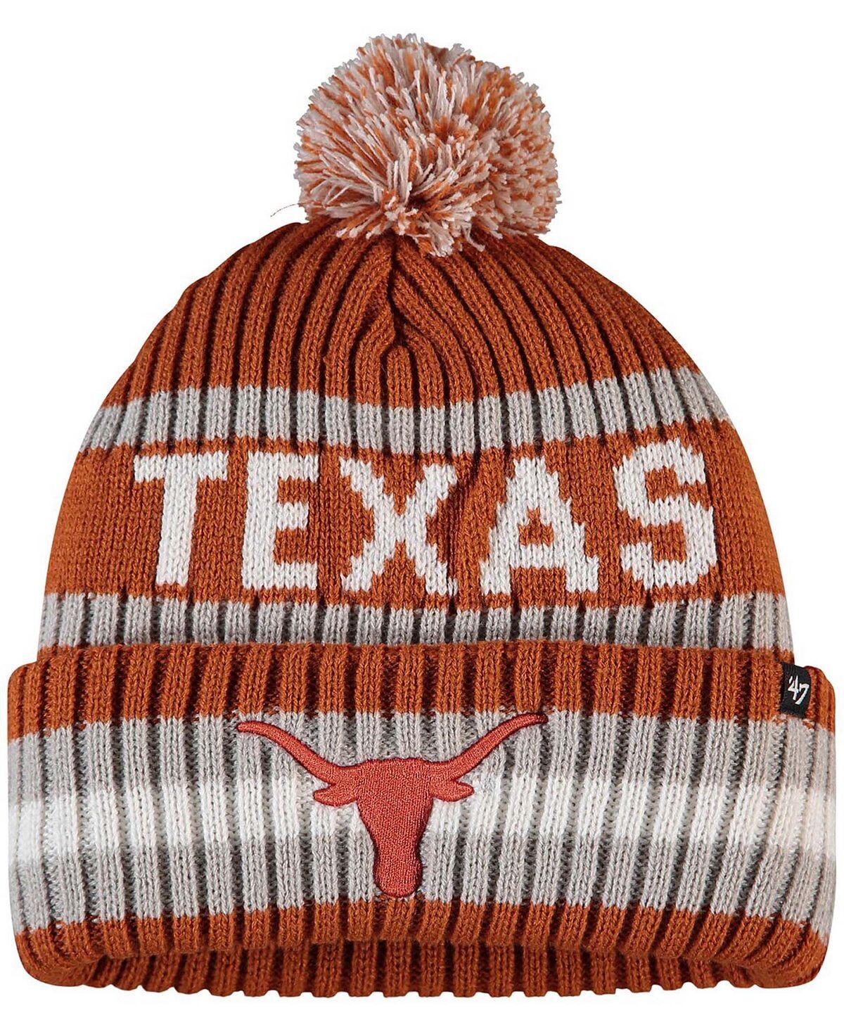Мужская вязаная шапка Texas Longhorns Texas Orange с манжетами и помпоном '47 Brand
Мужская вязаная шапка Texas Longhorns Texas Orange с манжетами и помпоном '47 Brand