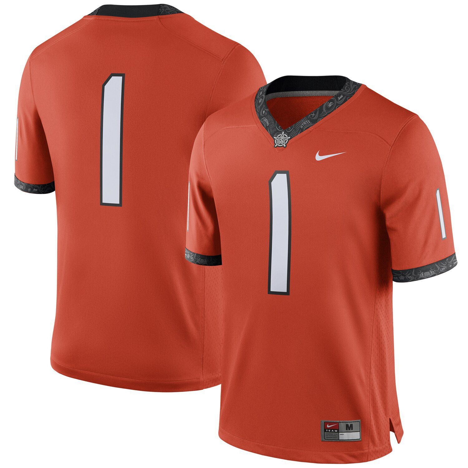 Мужская джерси №1 оранжевого цвета для альтернативной игры Oklahoma State Cowboys Nike, Оранжевый
Мужская джерси №1 оранжевого цвета для альтернативной игры Oklahoma State Cowboys Nike, Оранжевый