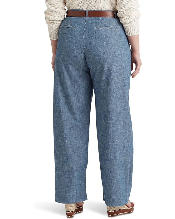 Брюки LAUREN Ralph Lauren Plus Size Pleated Chambray Wide-Leg Pants, цвет Beryl Blue Wash
Брюки LAUREN Ralph Lauren Plus Size Pleated Chambray Wide-Leg Pants, цвет Beryl Blue Wash