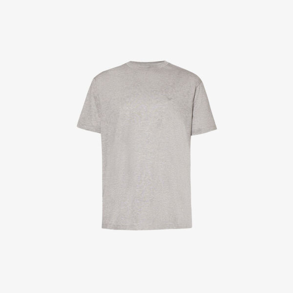 Футболка из джерси с круглым вырезом и отделкой в рубчик Emporio Armani, цвет grigio melmed
Футболка из джерси с круглым вырезом и отделкой в рубчик Emporio Armani, цвет grigio melmed