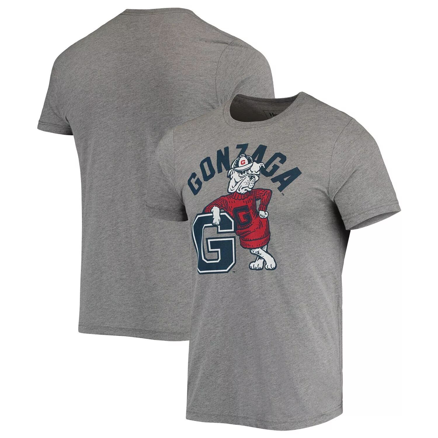 Мужская футболка Homefield Heathered Grey Gonzaga Bulldogs Vintage Tri-Blend с изображением талисмана
Мужская футболка Homefield Heathered Grey Gonzaga Bulldogs Vintage Tri-Blend с изображением талисмана
