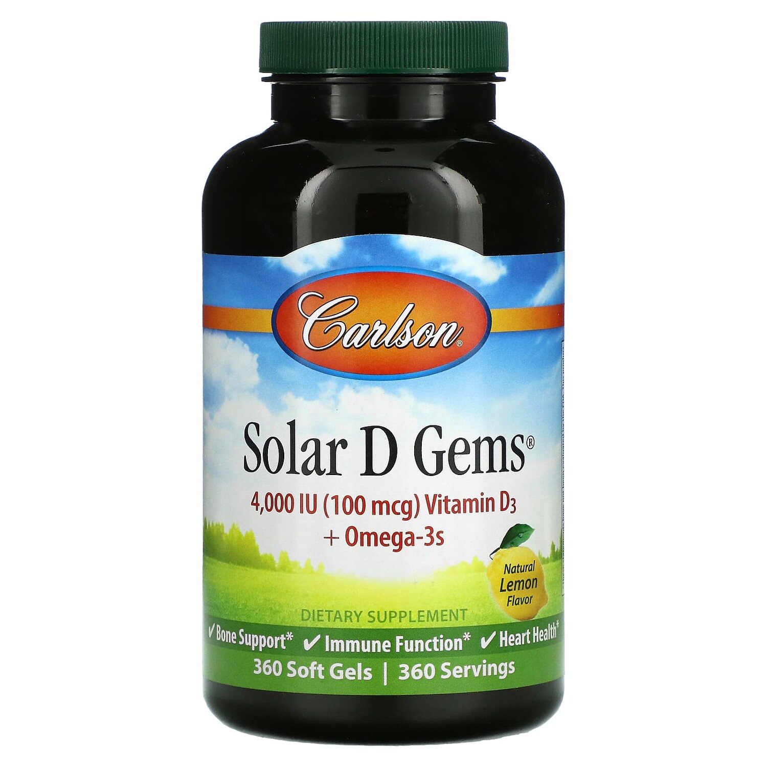 Solar D Gems, натуральный лимонный вкус, 4000 МЕ, 360 мягких таблеток, Carlson
Solar D Gems, натуральный лимонный вкус, 4000 МЕ, 360 мягких таблеток, Carlson