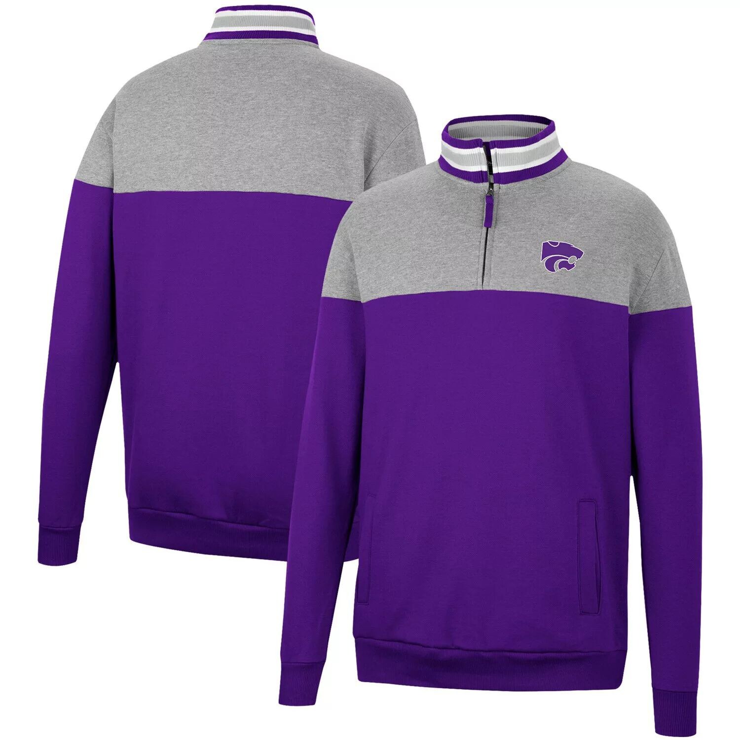 Мужская футболка с застежкой-молнией на четверть с принтом Kansas State Wildcats Be the Ball серо-фиолетового цвета Colosseum, Фиолетовый
Мужская футболка с застежкой-молнией на четверть с принтом Kansas State Wildcats Be the Ball серо-фиолетового цвета Colosseum, Фиолетовый
