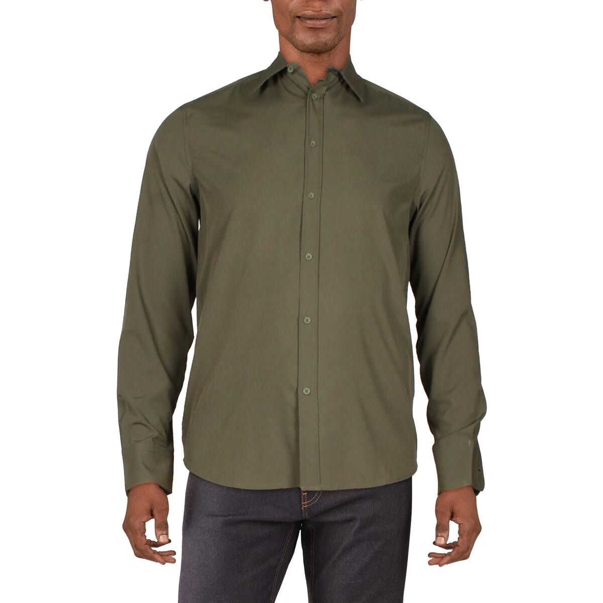 Мужская тканая рубашка на пуговицах с длинными рукавами Kenneth Cole, цвет Dark Green
Мужская тканая рубашка на пуговицах с длинными рукавами Kenneth Cole, цвет Dark Green