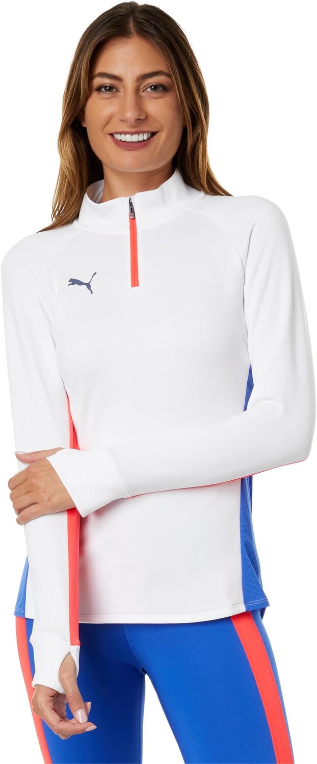 Топ на молнии 1/4 для индивидуальной тренировки Blaze Training PUMA, цвет PUMA White/Fire Orchid
Топ на молнии 1/4 для индивидуальной тренировки Blaze Training PUMA, цвет PUMA White/Fire Orchid