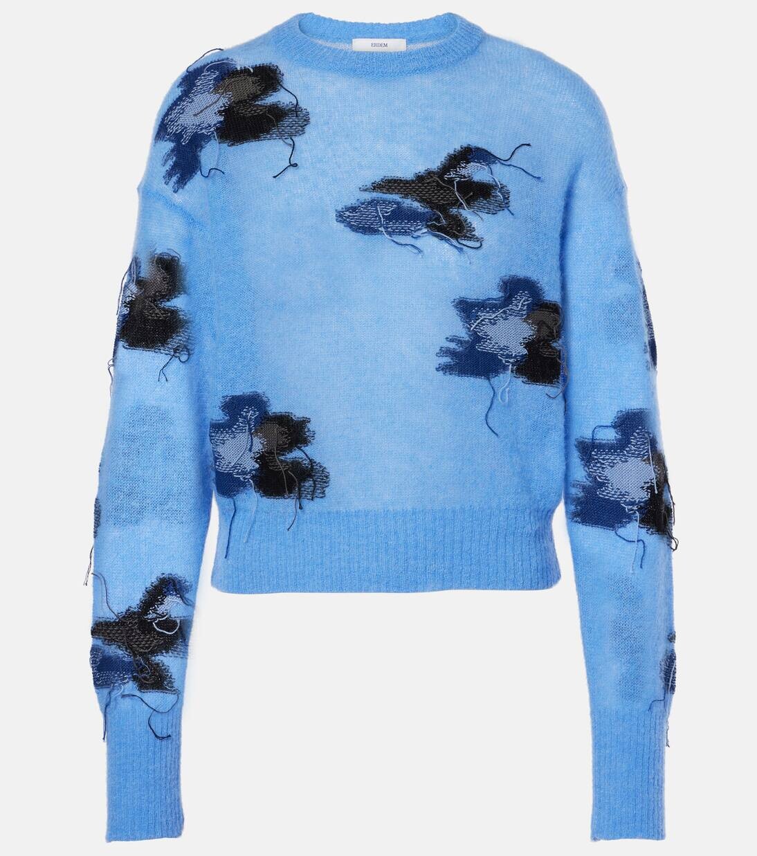 Свитер из смеси хлопка, альпаки и шерсти в технике интарсия Erdem, цвет blue+ navy multi
Свитер из смеси хлопка, альпаки и шерсти в технике интарсия Erdem, цвет blue+ navy multi