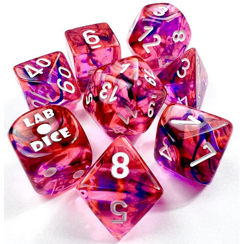 Аксессуары Chessex Chessex Dice Set: Lab Series 6 - Nebula - Black Light Special w/White (8)
Аксессуары Chessex Chessex Dice Set: Lab Series 6 - Nebula - Black Light Special w/White (8)
