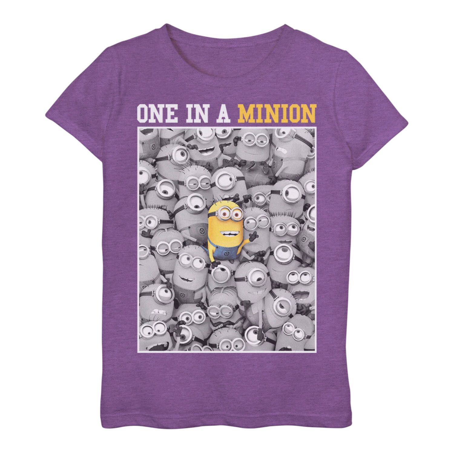 Цветная футболка с портретом «One In A Minion» для девочек 3–16 лет Licensed Character
Цветная футболка с портретом «One In A Minion» для девочек 3–16 лет Licensed Character